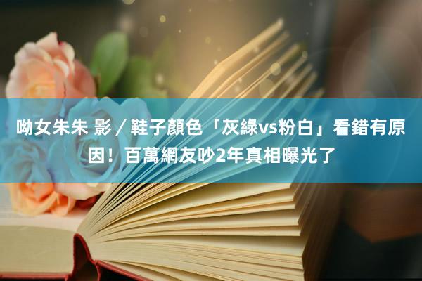 呦女朱朱 影／鞋子顏色「灰綠vs粉白」看錯有原因！百萬網友吵2年　真相曝光了